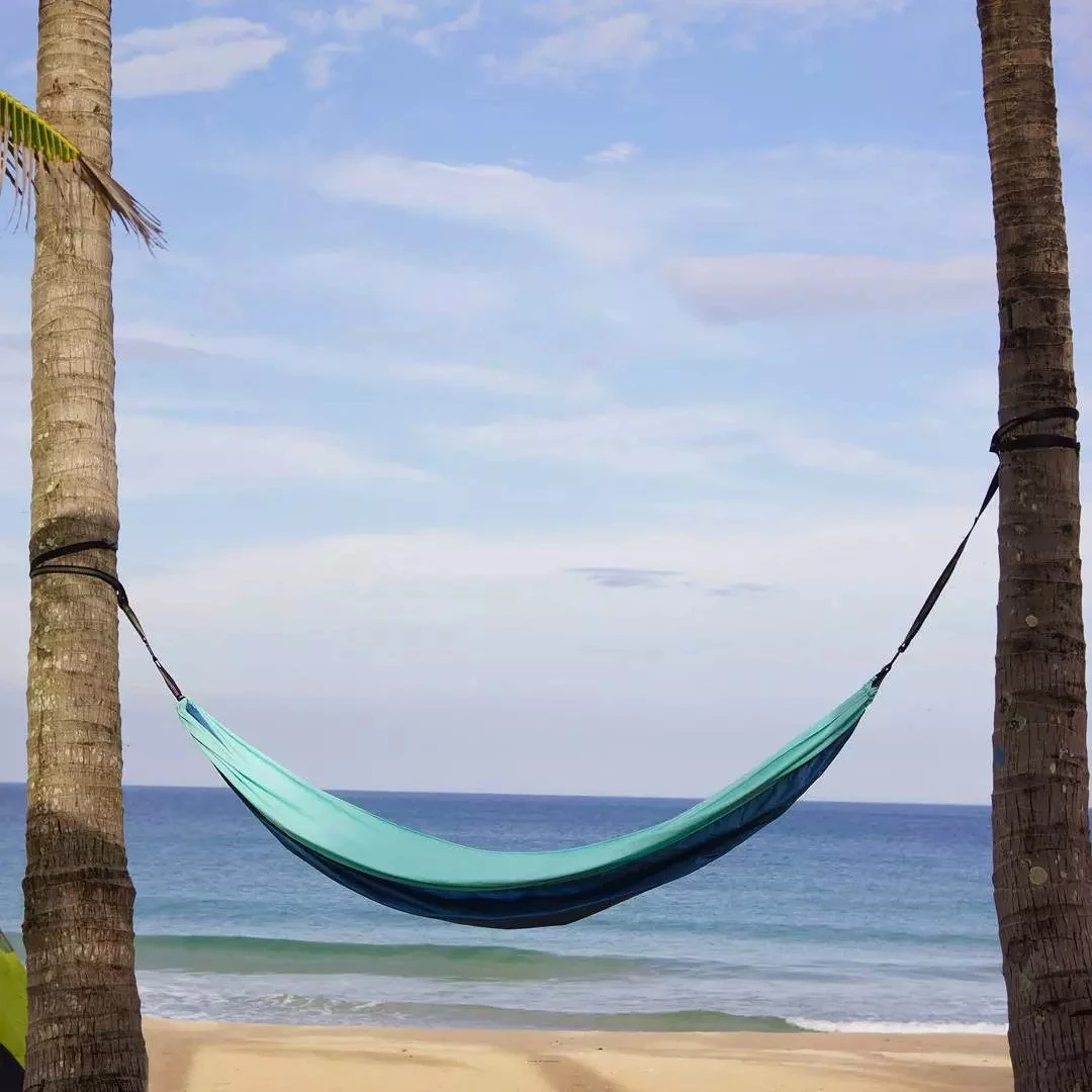 ZaoFeng Hammock Swing Bed 1-2Person Anti-rollover Hammocks Max Load 300KG for Outdoor Camping Swings Parachute Cloth