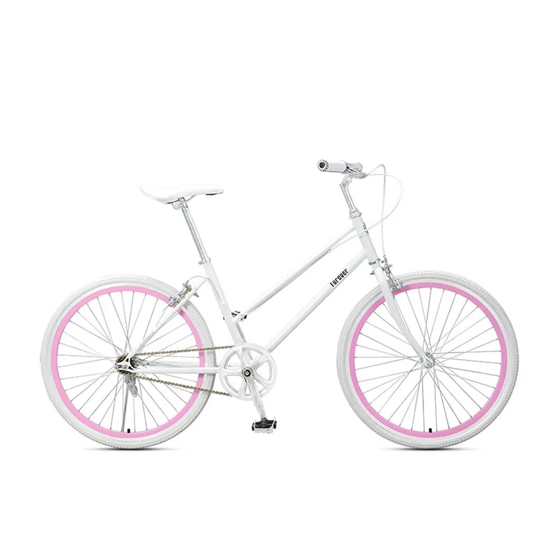 lady commuter bike 24 inches bike Commuter bicycle single speed vintage Bike inlcude basket Cruiser frame