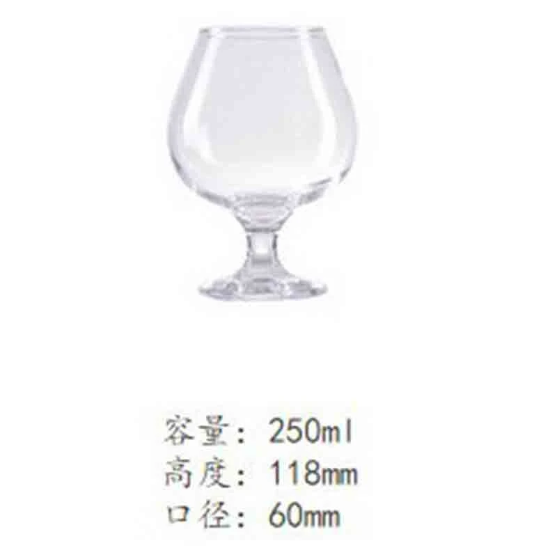 6 шт стеклянный бокал для вина бокал для виски бокал для бренди Spirit glass набор бар ресторан дома - Цвет: 6PCS 250ml