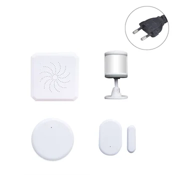 

5pcs/Set Temperature Humidity Door Window Body Sensor APP Remote Control Center Detector Kit