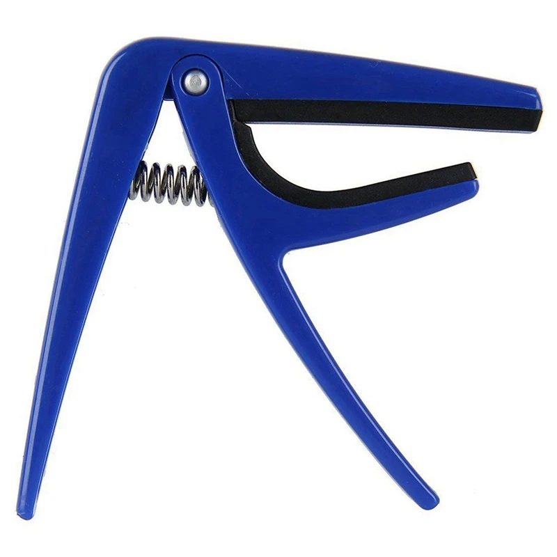 2 предмета быстрая смена триггера Капо Ключ Зажим Fr акустическая электрическая классическая гитара укулеле, № 05 синий& no.03 красный