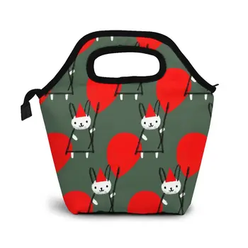 

Party Bun Lunch Bag Boxes Bags Portable Insulated Picnic Food Box for Women Men