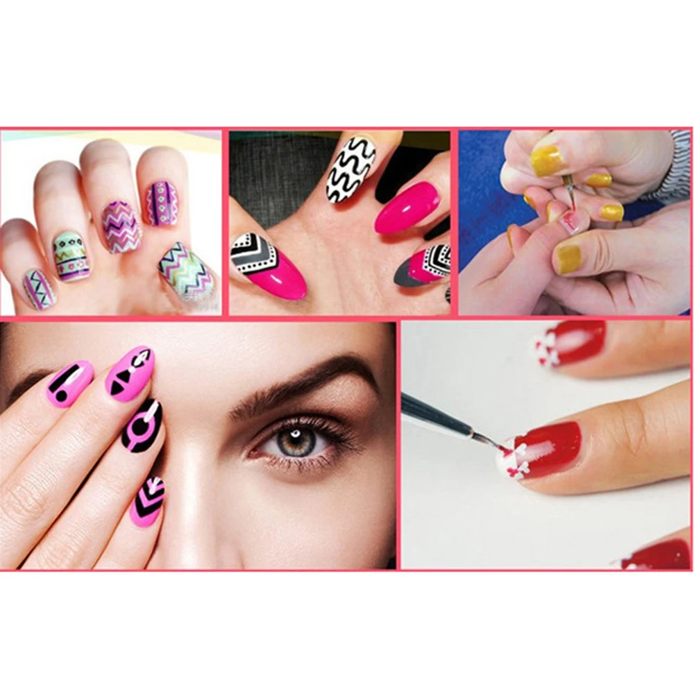 Новые инструменты для ногтей ручка для рисования ногтей ультра-тонкая ручка для вытягивания ногти, декорирование, цветы ручка для рисования 3 палочки белый сделай сам для ногтей домашний маленький белый
