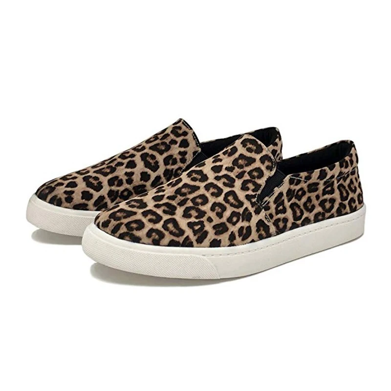 Najtaniej COVOYYAR 2019 Leopard moda kobiet Sneakers płaskie buty kobieta wąż drukuj buty w stylu casual wiosna lato mokasyny Slip on 43 WSN280