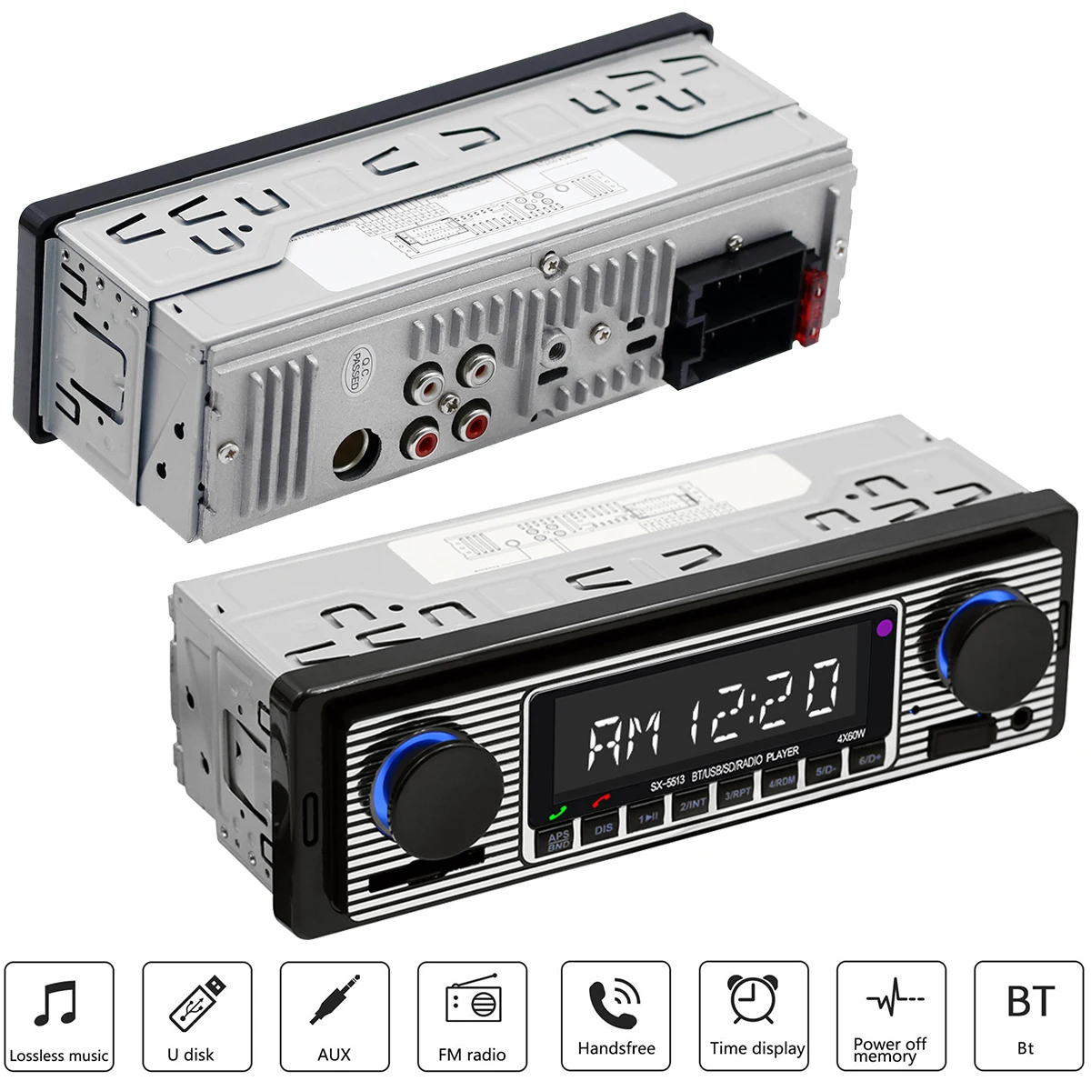 Автомобильный Bluetooth TDA7388 USB2.0 автомобильный стерео цифровой MP3-плеер FM цифровой fm-радио с пультом дистанционного управления громкой связи