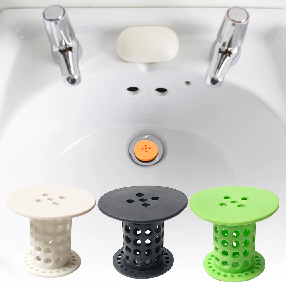 Tapón de filtro de drenaje para la ducha, trampa para el cabello de la bañera, fregadero de cocina, desagüe de suelo con filtro, suministros de baño, utensilios de cocina