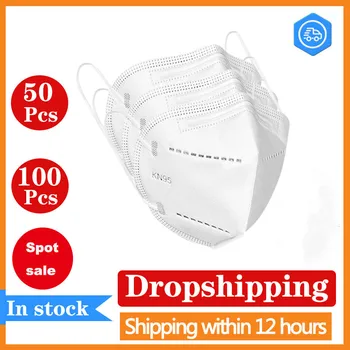 

50/100 PCS Reuseable KN95 Mask Safety Dust Respirator Mask Face Masks Mouth Dustproof Protective Mascarillas FPP2 PM2.5 Masks