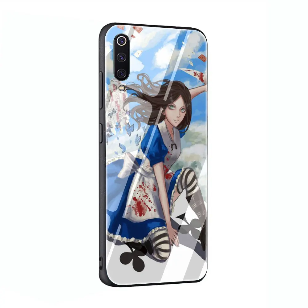 Alice Madness Returns девочек закаленное Стекло чехол для Xiaomi 8 Lite A1 A2 9 Redmi Note 5 6 7 Pro 6A 4X F1 - Цвет: G4