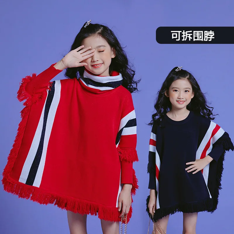 

Fashion 2019 Children Girls Dresses Long Sleeve White Black Clothes Autumn Teenage Clothing Sweatshirt Dresses for 6 8 10 12 14