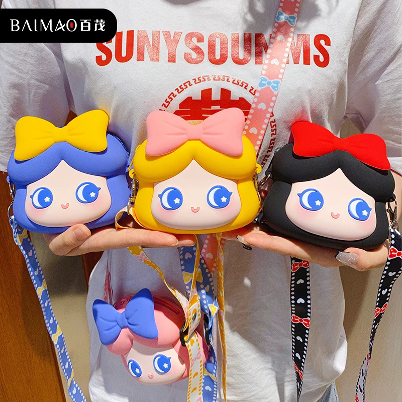 de Disney con estampado de Mickey y Minnie, bolsa de mensajero de princesa, bolso de mano para exteriores, bolso bonito para mujer con Pintalabios|Bolsos de hombro| - AliExpress