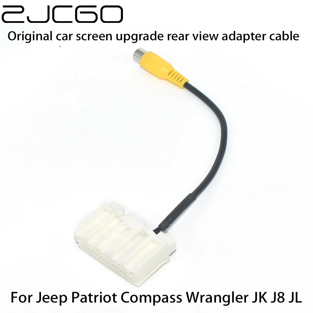 Car Rear View Backup Reverse Camera Adapter RCA Cable for Jeep Patriot