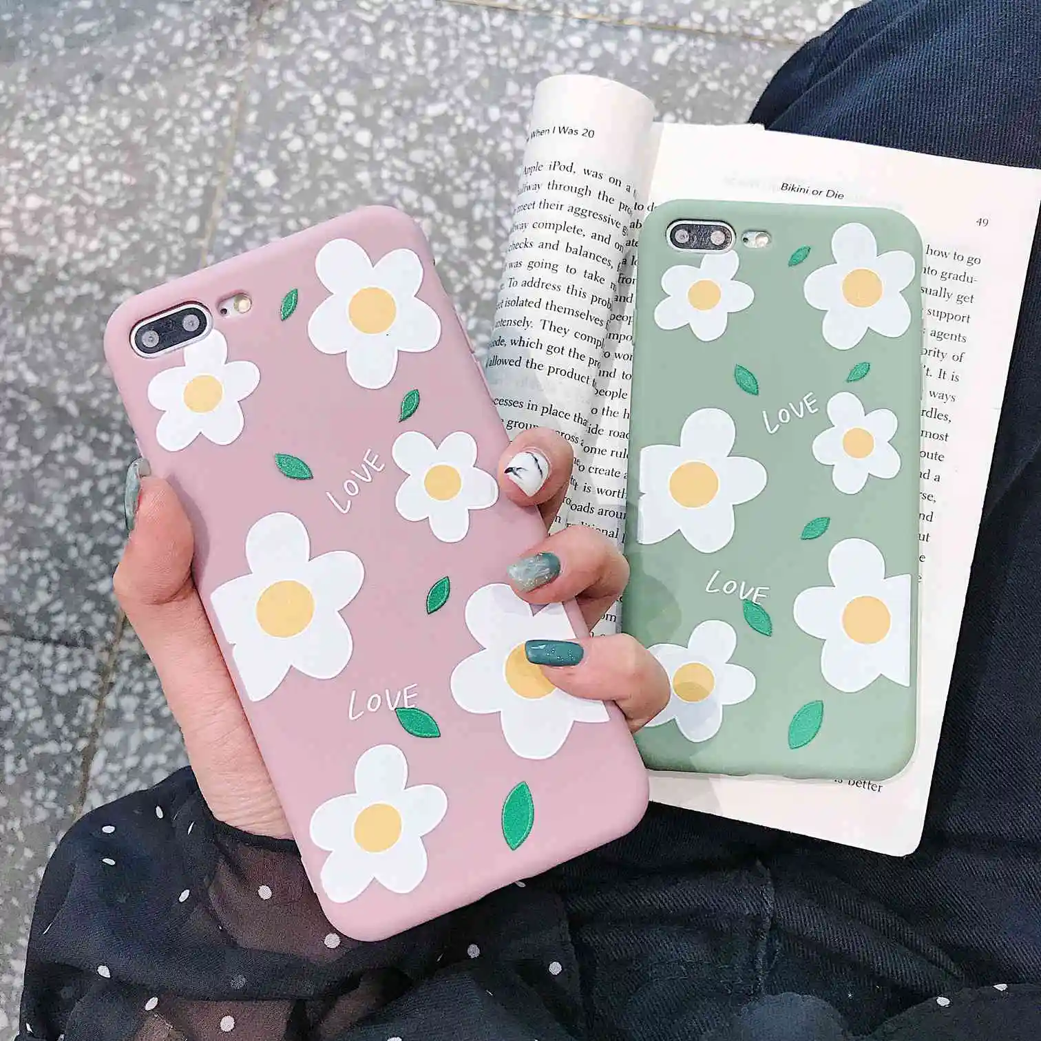 

For iPhone 7 Case colorful flower Pattern case For iPhone XS Max XR / 7 8 Plus 6 6s Plus soft silicon cover For iPhone 8 fashion