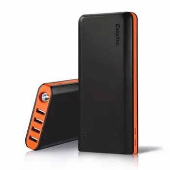 

EasyAcc Monster 20000mAh Power Bank External Battery Charger Pack With Flashlights and 4 Dual USB Port Poverbank for Xiaomi