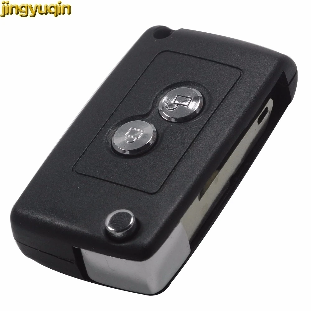 Jingyuqin Remote Car Key Shell For Citroen C2 C3 Xsara Picasso For Peugeot 206 306 406 Key Case Cover Fob 2 Buttons