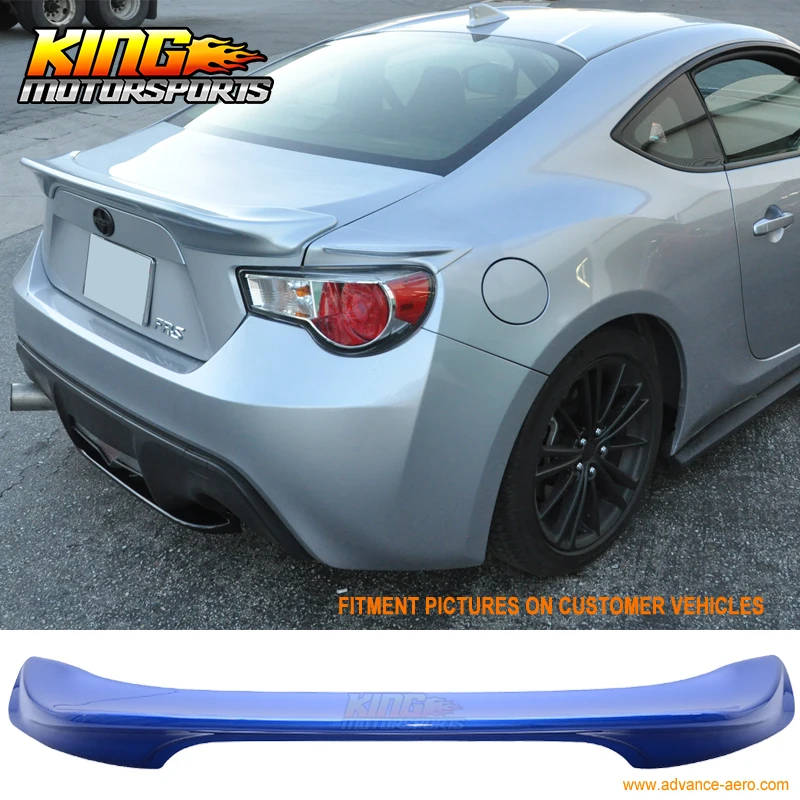 

For 15-19 Scion FRS Subaru BRZ Painted Trunk Spoiler World Blue Pearl #K7X