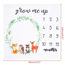 5 шт./компл. Новорожденный ребенок веху симпатичное Животные узор Коврик Одеяло фотография фон для студийного фона H7EB