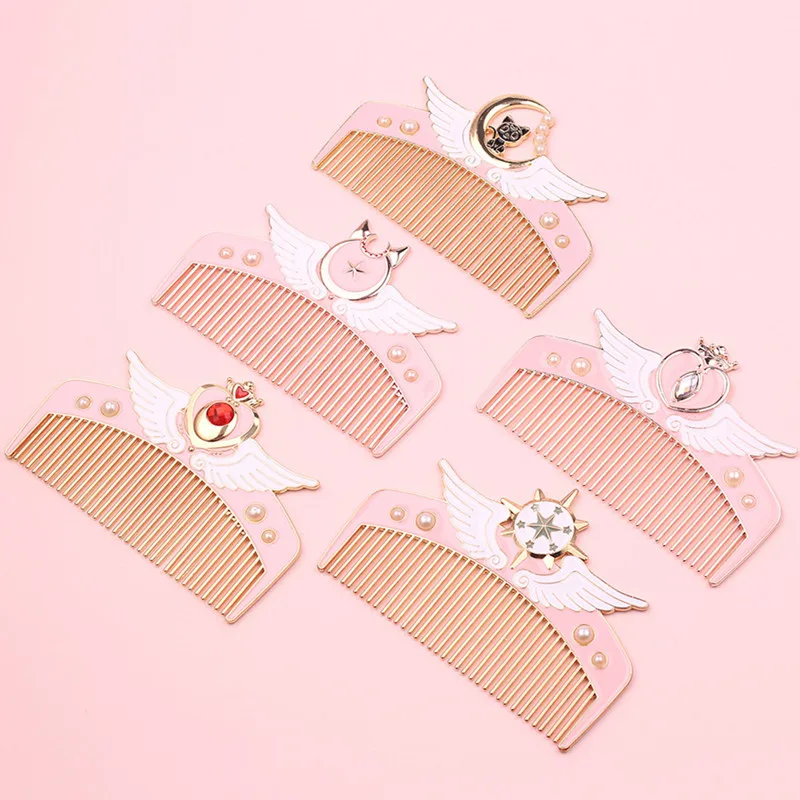 

Anime Sailor Moon Luna Card Captor Sakura Wand Cat Anti-static Comb Cosplay Weapons Magic
