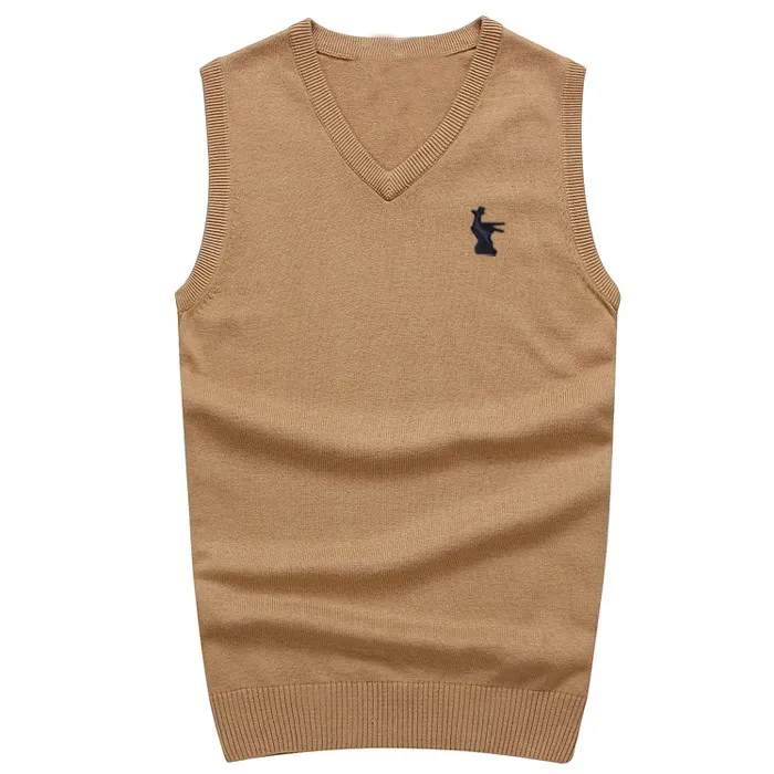 High Quality New Fashion Sleeveless Wool Sweater Men Pullover Knitted Vest Solid V-Neck Men's Sweater Casual Men Sweaters Vest High Quality New Fashion Sleeveless Wool Sweater Men Pullover Knitted Vest Solid V-Neck Men's Sweater Casual Men Sweaters Vest