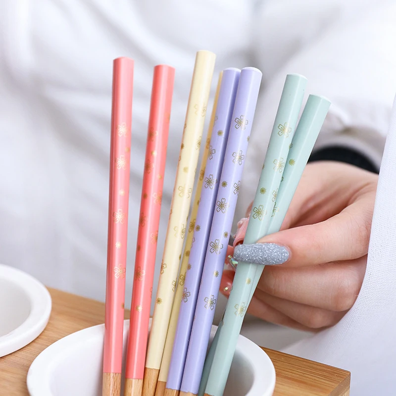 Food Natural Bamboo Dinnerware Flatware Wooden Tableware Wood Chopsticks 
