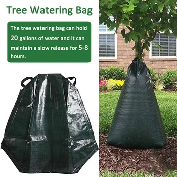 

20 Gallon Agricultural Drip Irrigation Plants Tree Watering Bag Slow Release Hanging Dripper Pouch Reusable Garden Tool