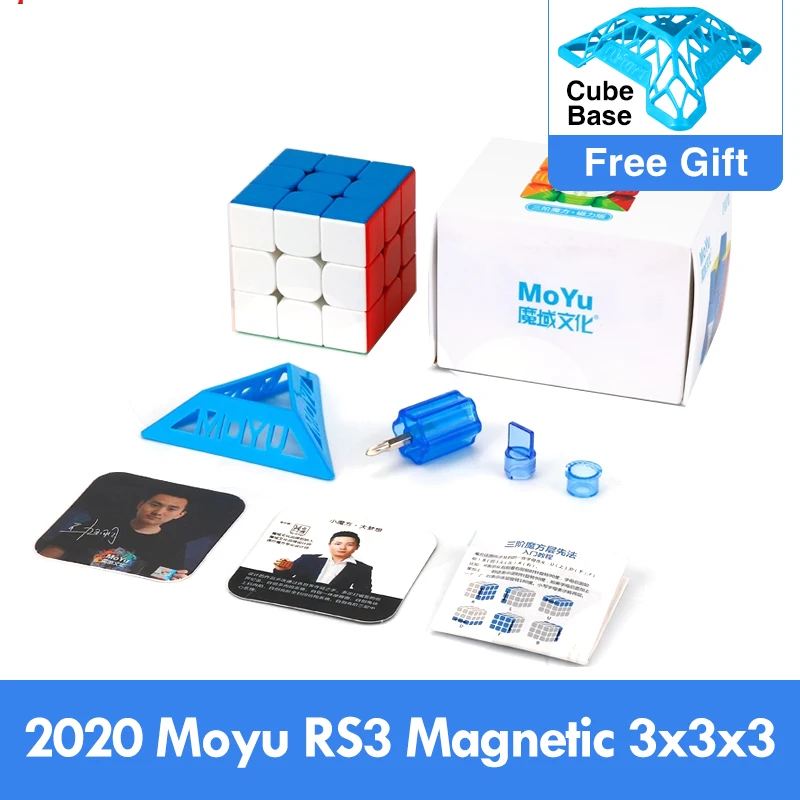 

Newest 2020 Moyu Rs3 m Magnetic 3x3x3 Magic Cube MF3RS3 M 3x3 Magico Cubo RS3M Magnetic Cube 3*3 Speed Puzzle Toys for Children