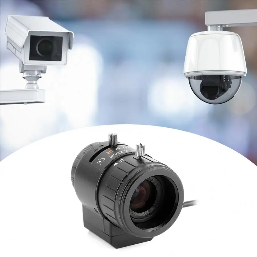 Автоматическая диафрагма CCTV камеры безопасности зум-объектив 5MP 6-22 мм 1/2. 5 объектив камеры безопасности