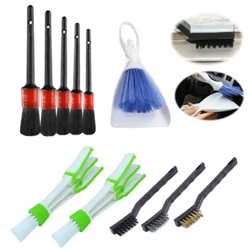 

Car Clean Brush Kit 12Pcs Interior Wheel Hand tools Replacement Durable