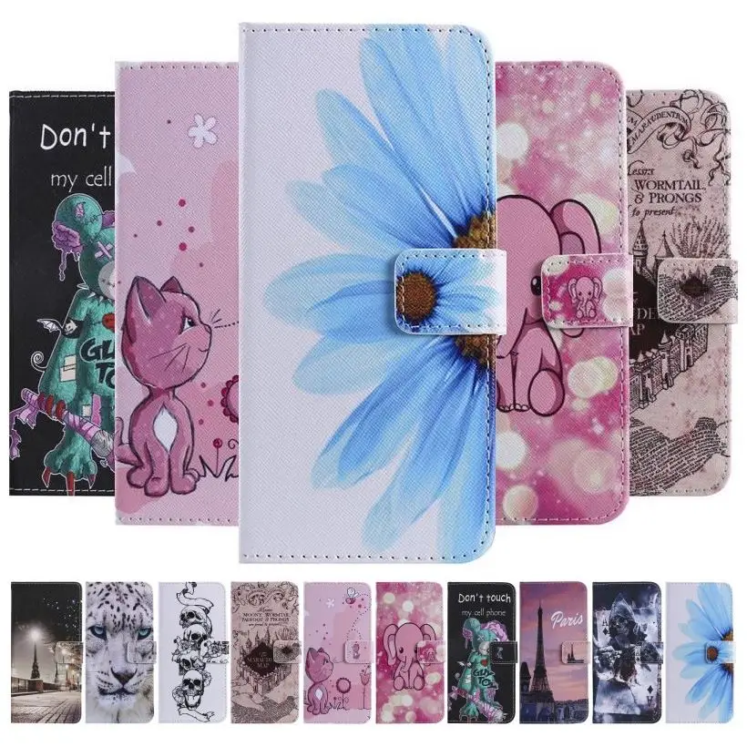 Hight Quality Case For Huawei P Smart Mate 20 X 10 9 P20 Lite 2018 P30 Pro Wallet Leather Soft Silicone Card Holder Cover D06F | Мобильные