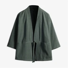 Кимоно Костюм самурая уличная одежда размера плюс хаори азиатская одежда юката Мужчины Женщины Кардиган Куртка Традиционная японская одежда