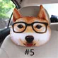 Крутой милый 3D Печатный животные подголовник для автомобиля наволочка шеи авто безопасности подголовники без наполнения - Цвет: Оранжевый
