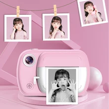 

Children Christmas Gift Instant Print Camera For Kids 1080P HD Camera With Thermal Photo Paper Toys Camera For Birthday Gifts
