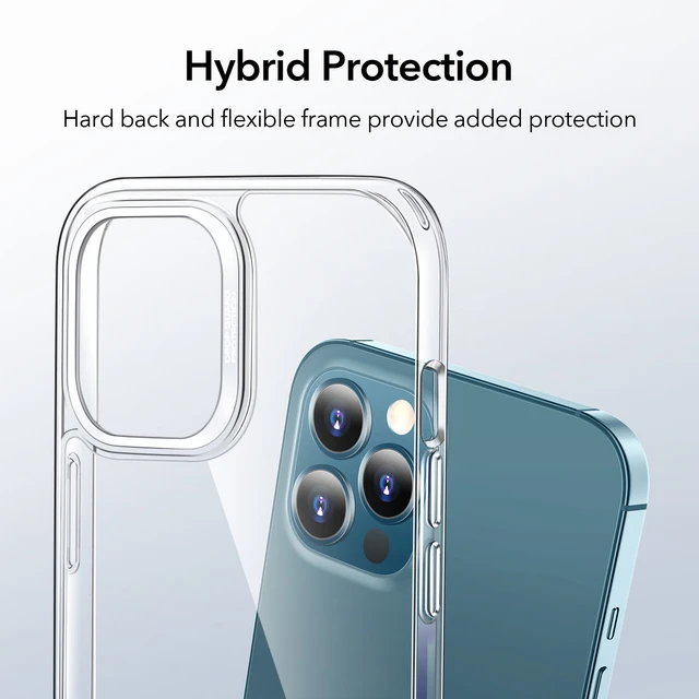 ESR-funda híbrida clásica para iPhone 15, 15 Pro Max, 15 Plus,  transparente, con HaloLock - AliExpress