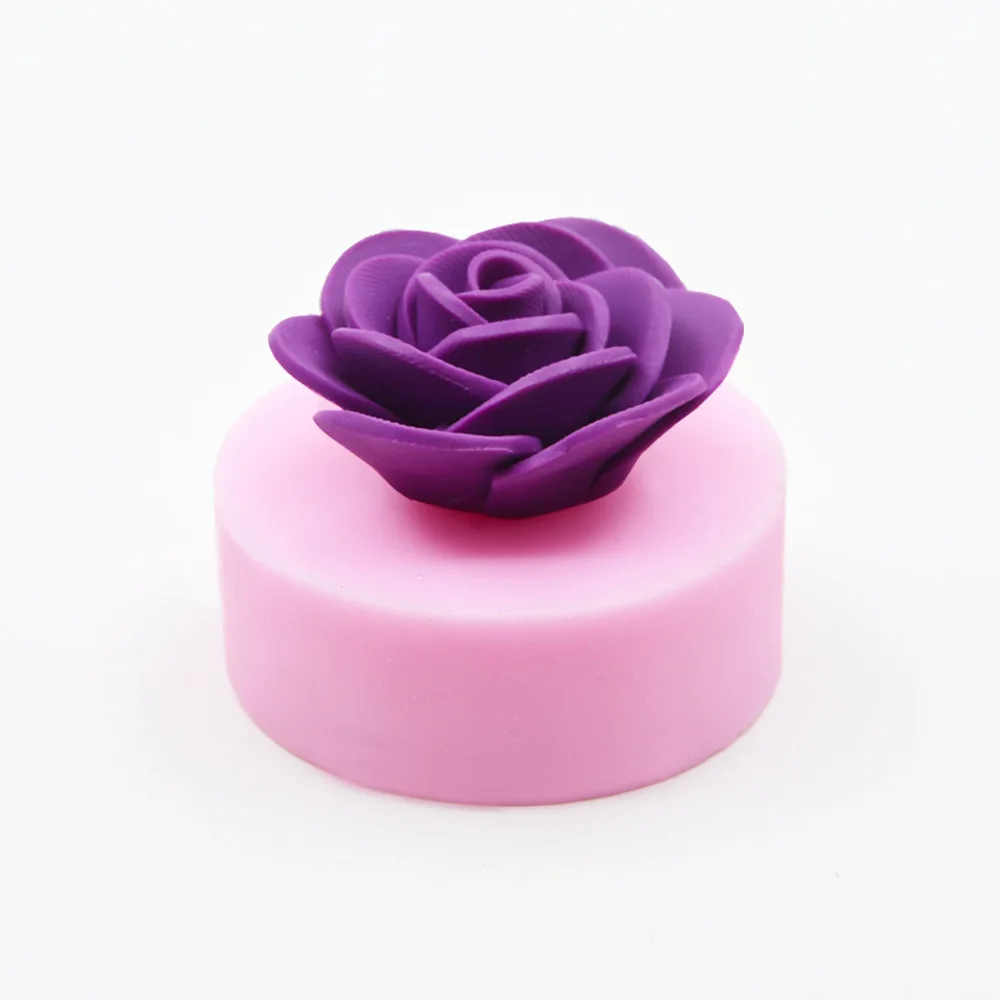 Новая 3D форма для мыла свадебное украшение помадка в форме розы торт Силиконовая форма DIY шоколад и выпечка торта ко дню рождения инструмент для украшения торта