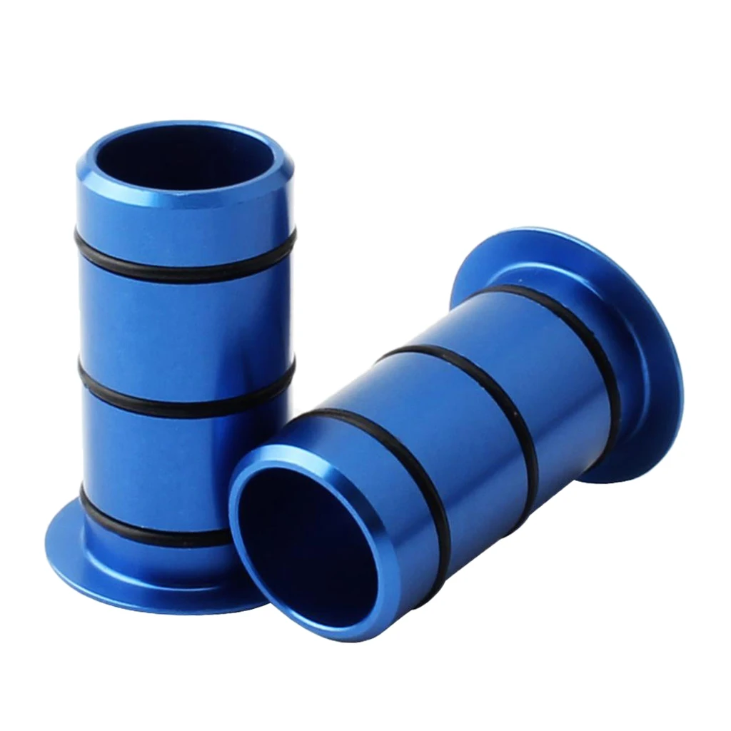 1 Pair Bike Hub Front Tube Shaft Conversion Seat Adapter 15mm to 12mm, with 6 Seal Rings - 30 x 15 mm
