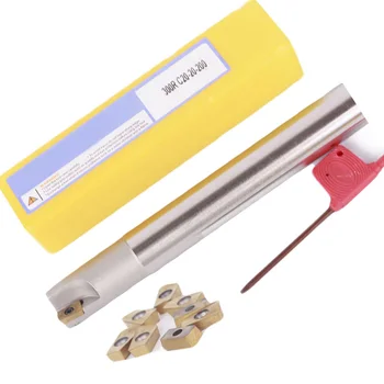 

20mm Handle 200mm Total Length 10x (CK) APMT1135PDER-DP Inserts BAP 300R C20-20-200 Indexable Milling Cutter Tool Holder Wrench