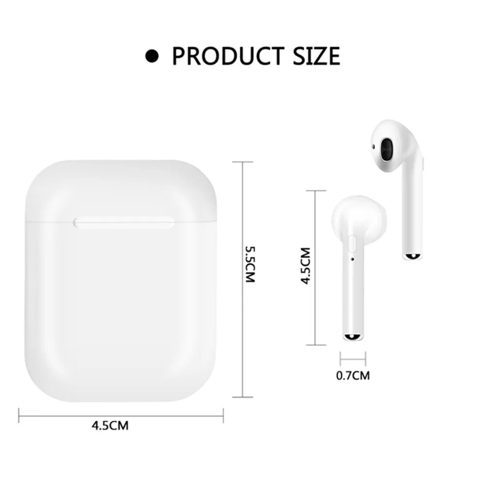 New i9S TWS Mini Wireless Earphones Bluetooth Headset Headphones Bluetooth 5.0 Stereo Sports Earbuds with Mic for Phone Andorid