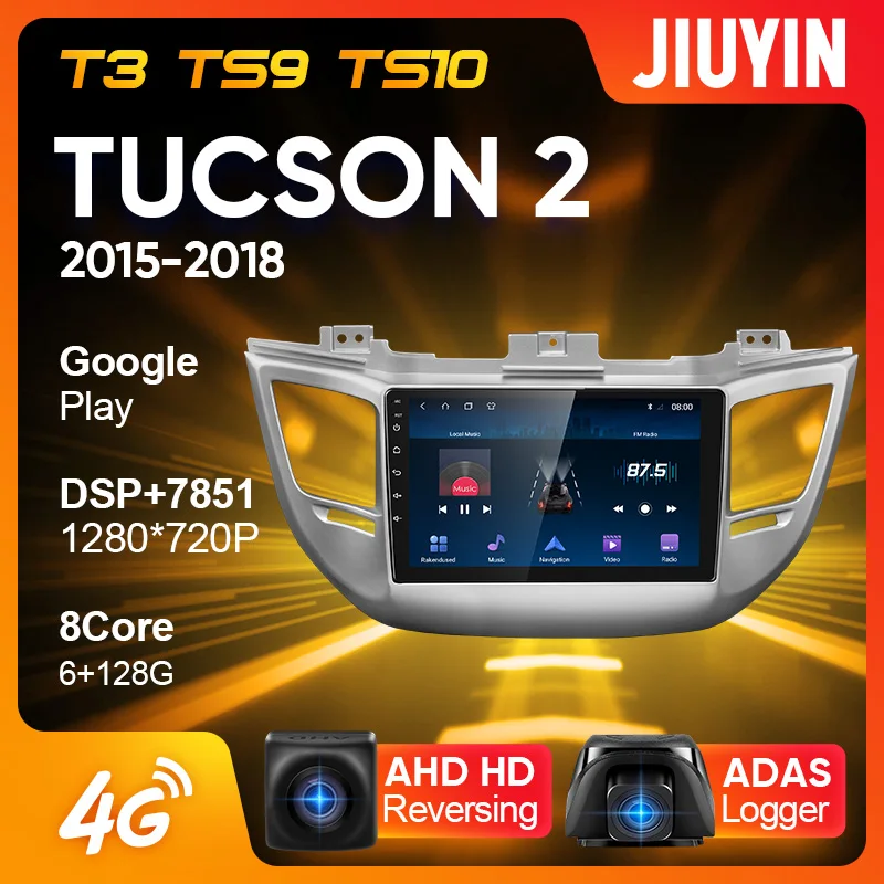 US $188.35 JIUYIN Type C Car Radio Multimedia Video Player Navigation GPS For Hyundai Tucson 3 2015 2018 Android No 2din 2 Din Dvd