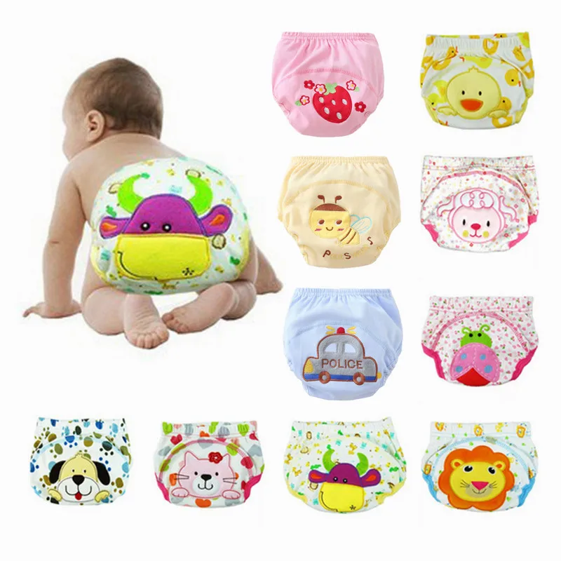 Cheap Price Cotton Children's Underwear Infant Kids Baby Panties Short Briefts Cartoon Baby Girls Boys Training Pants Underpants