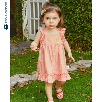 

Mini bala Children clothing female baby 2020 summer new princess dress children suspender dress