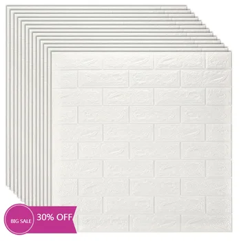 

3D Wall Stickers Imitation Brick Bedroom Decor Waterproof Self-adhesive Wallpaper For Living Room Kitchen TV Backdrop Decor70*77