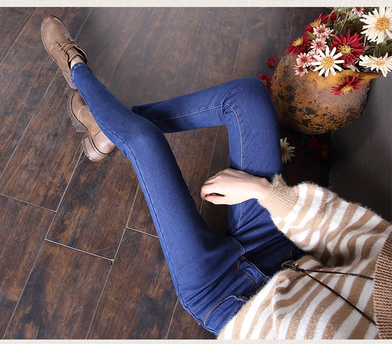 Горячая Распродажа новые зимние теплые плотные джинсы женские повседневные джинсы с высокой талией плюс вельветовые эластичные обтягивающие узкие брюки женские джинсовые