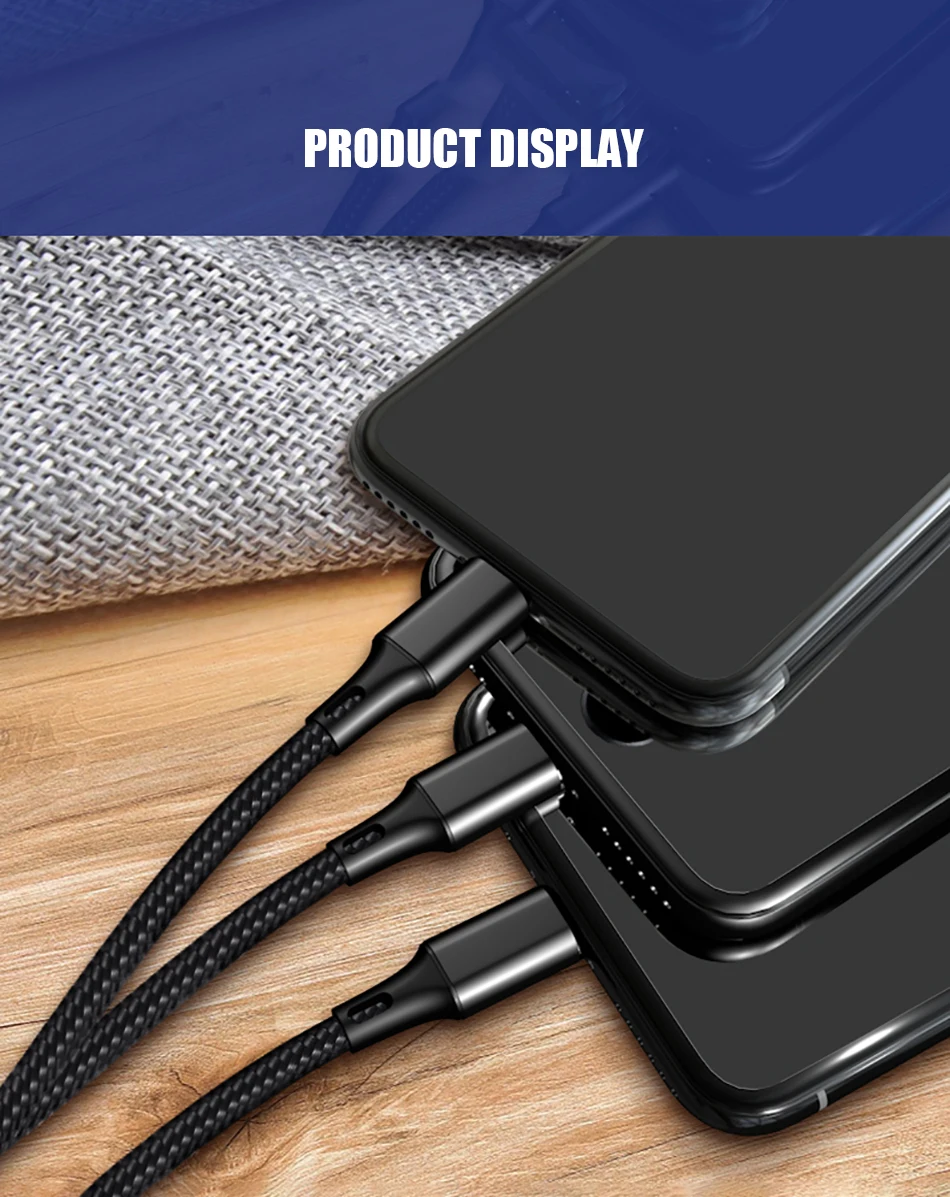 Usb type C Micro USB кабель 8pin для iPhone X 8 7 6s samsung huawei P30 Xiaomi Android мобильный телефон Быстрая зарядка USB-C провод шнур
