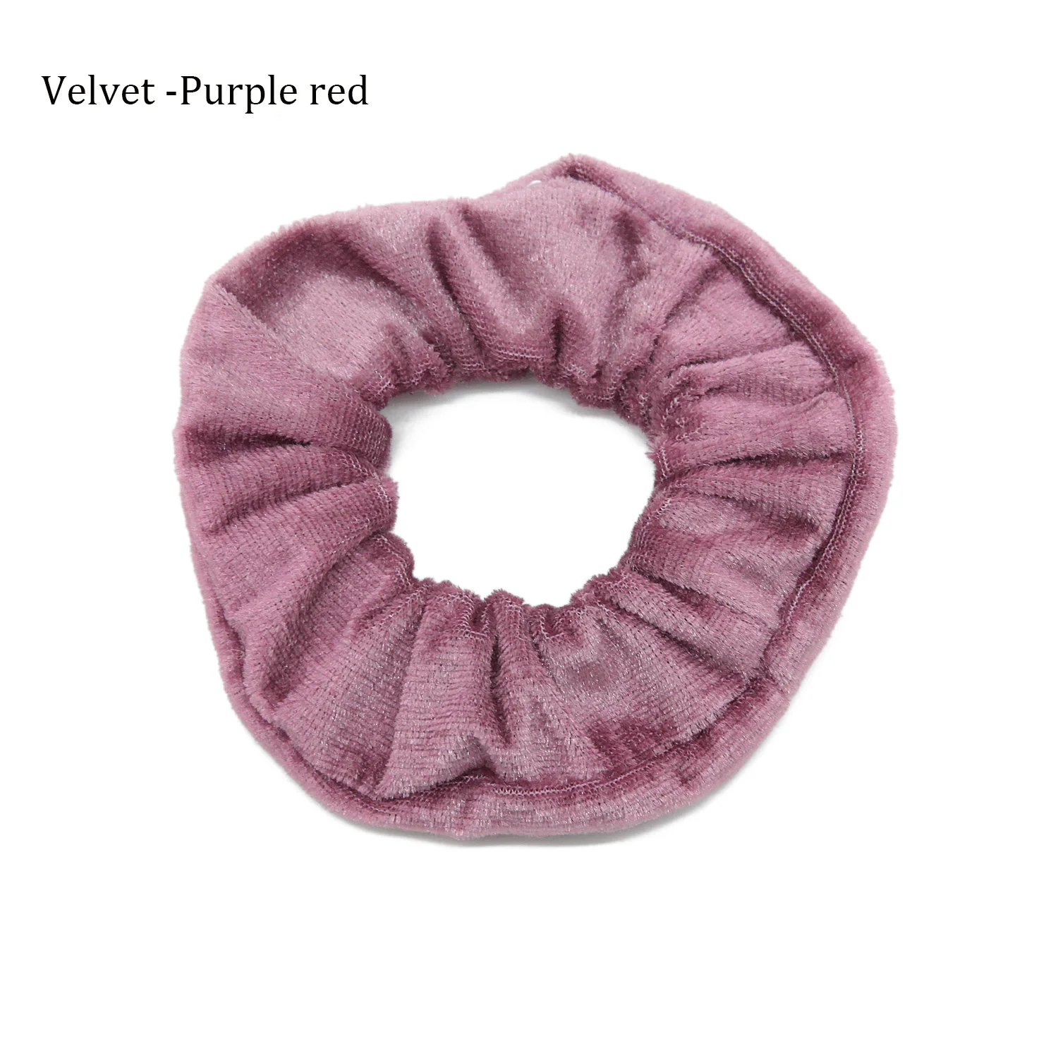Velvet -Purple red Резинка для волос, резинка для волос, резинка для волос, держатель для хвоста, жемчужные бусы, женские резинки для волос, аксессуары для женщин - Цвет: Velvet -Purple red