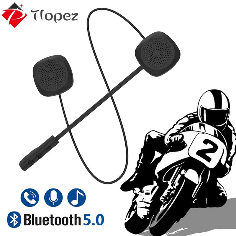 Bluetooth 5 0 гарнитура с двойным козырьком для мотоциклетного шлема Беспроводные