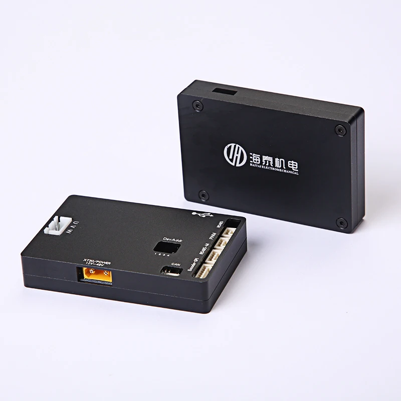 Haitai HT Series DC Brushless Pan-tilt Motor 12V~48V Servo Driver Package Foc Vector Controller CAN Communication RS485