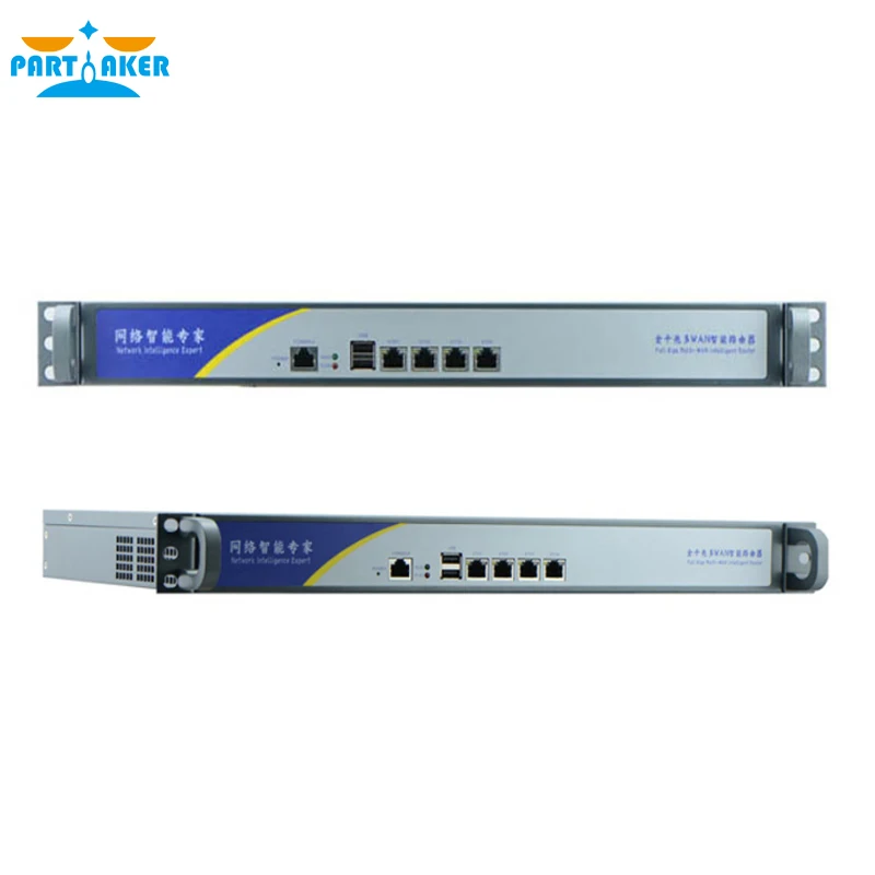 Причастник Intel Celeron J1900 четырехъядерный 1U Rackmount сетевой сервер с 4 Lan брандмауэр