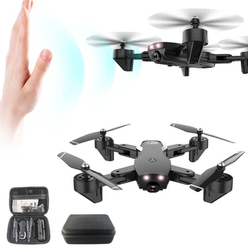 

L107 2.4G Remote Control Folding Drone 4K Endurance Dual Camera Drone With Optical Flow Positioning Gestures Aerial - Black
