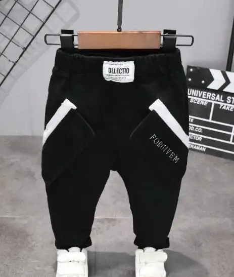 pants Одежда для детей весенне-осенняя одежда для мальчиков, футболки и штаны комплект из 2 предметов Детский костюм для мальчиков, комплекты одежды для мальчиков от 2 до 6 лет - Цвет: pants