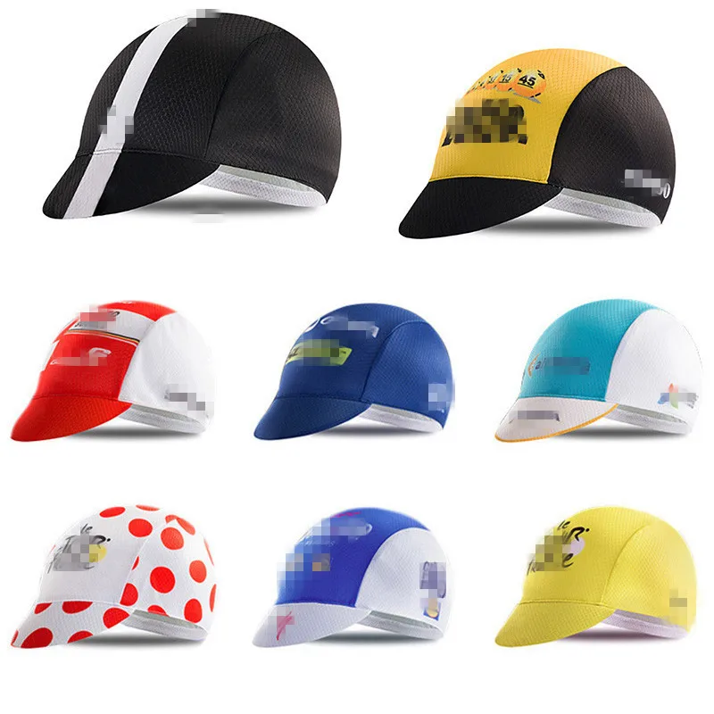 

Promotion brand MTB quick-drying polyester cycling team cap breathable multicolor fabric free size UV proof riding hat male fema
