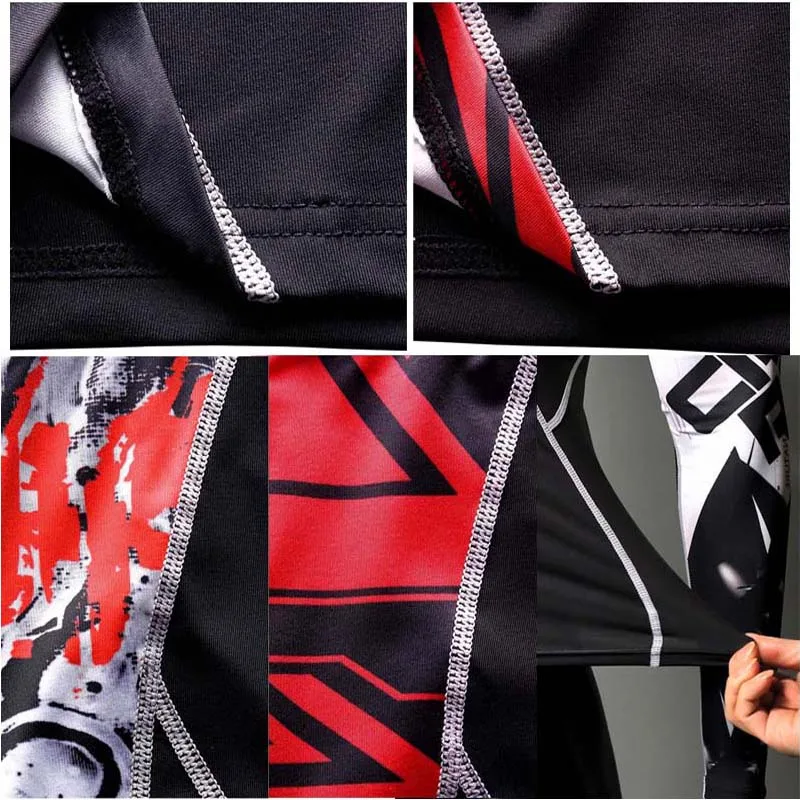Man Compression Sports Suit Quick Drying Perspiration Fitness Training MMA Kit Rashguard Male Sportswear Jogging Running Clothes 6